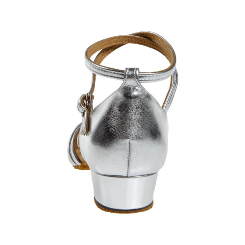 Diamant Women´s dance shoes 008-035-013 - Silver - 2,8 cm Bloc  - Größe: UK 4