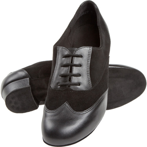 Diamant Damen Tanzschuhe 063-029-070 - Leder/Veloursleder Schwarz  - Größe: UK 6