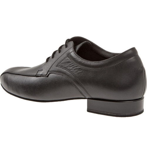 Diamant Homens Sapatos de Dança 094-025-028 - Couro Preto - 2 cm