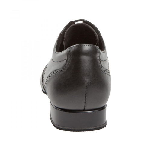 Diamant Hommes Chaussures de Danse 099-025-376 - Cuir Noir/Suède Gris - Large  [UK 8]