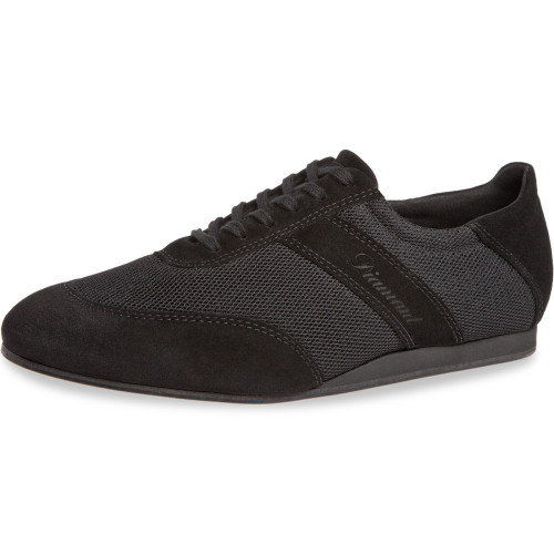 Diamant Hombres Tanz Sneakers 192-425-577-V - Ante/Mesh Negro  - Größe: UK 9