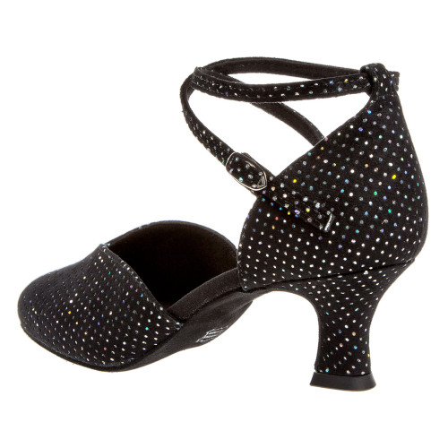 Diamant Sapatos de Dança 105-068-155 - Veludo Preto/Multicolor  - Größe: UK 5