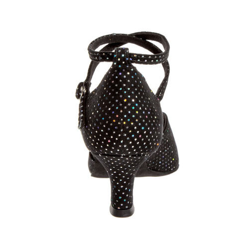 Diamant Mujeres Zapatos de Baile 105-068-155 - Terciopelo Negro/Multicolor [UK 5]