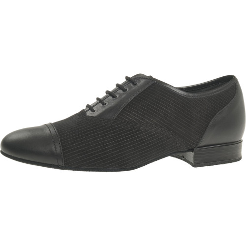 Diamant Hombres Zapatos de Baile 077-075-165 - Cuero/Ante Negro  [UK 6,5]