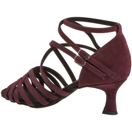 Diamant Women´s dance shoes 108-077-132 - Suede Bordeaux - 5 cm