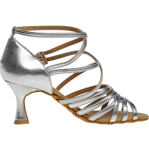 Diamant Mujeres Zapatos de Baile 108-087-013 - Plateado - 6,5 cm Flare  - Größe: UK 6