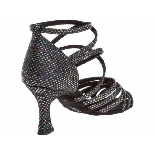 Diamant Women´s dance shoes 108-087-183 - Black/Silver - 6,5 cm