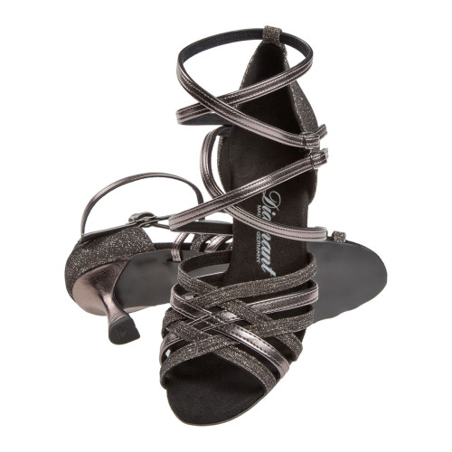 Diamant Mulheres Sapatos de dança 108-087-521-V - Bronze Imitação de couro/glitter - 6,5 cm