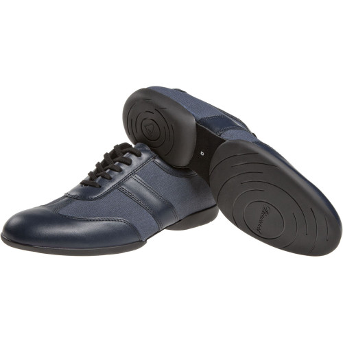 Diamant Mens Dance Sneakers 123-325-565 - Suede/Canvas Navy Blue - Comfort [UK 11,5]