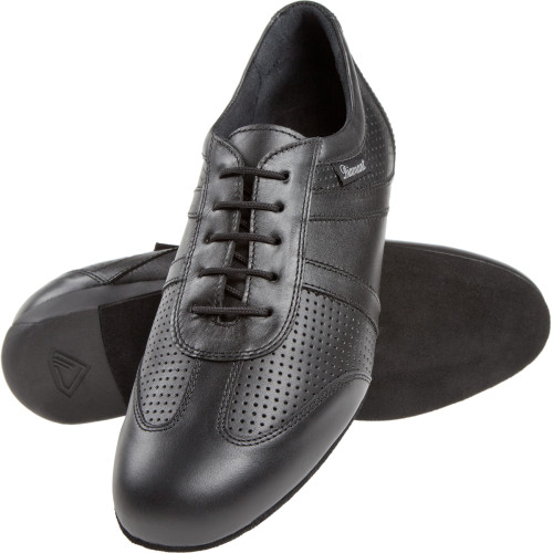Diamant Uomini Ballroom Sneakers 133-225-042 - Pelle Nero [Largo] - 2,5 cm