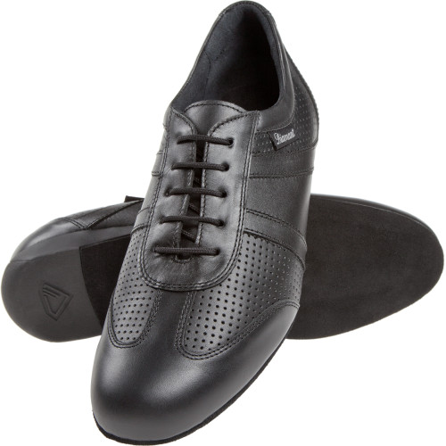 Diamant Homens Ballroom Sneakers 133-225-042 - Preto Pele [Longe] - 2,5 cm