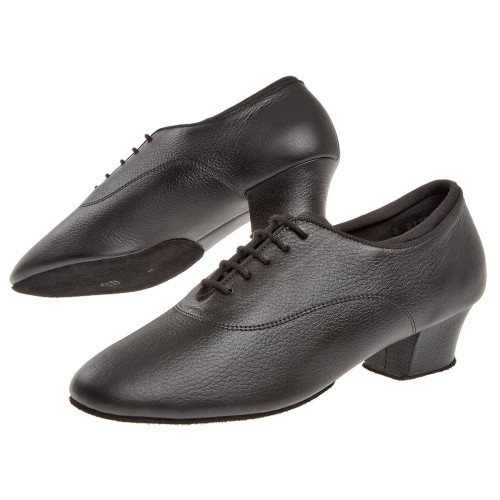 Diamant Men´s Dance Shoes 138-224-034 - Black Leather - 4 cm Latin  - Größe: UK 6,5