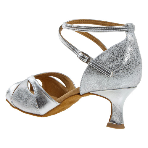 Diamant Mujeres Zapatos de Baile 141-077-463 - Sintético/Velour Plateado - 5 cm