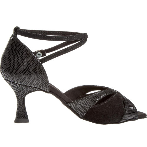 Diamant Women´s dance shoes 141-087-084 - Black Suede - 6,5 cm