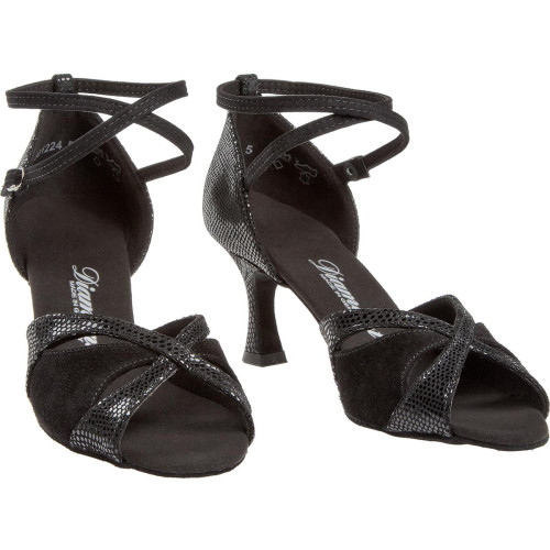 Diamant Mujeres Zapatos de Baile 141-087-084 - Ante Negro - 6,5 cm