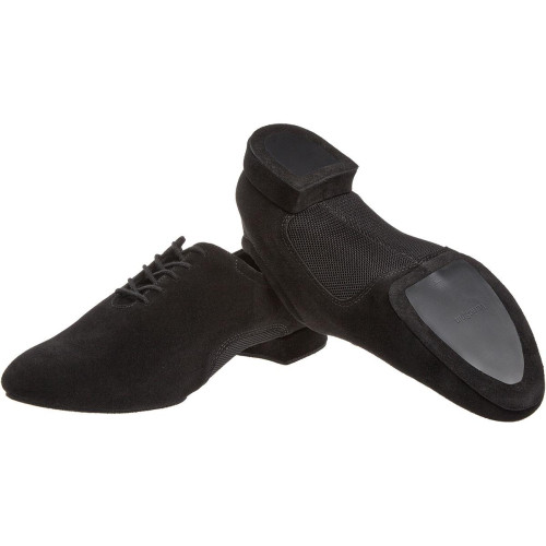 Diamant Herren Tanzschuhe 163-122-577 - Veloursleder/Mesh Schwarz - 2 cm