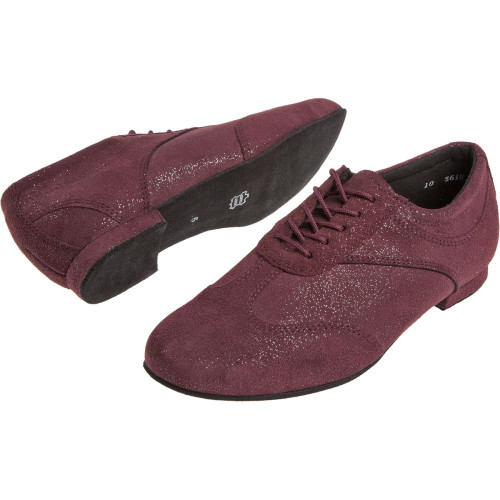 Diamant Mulheres Sapatos de Dança 183-005-567 - Camurça Vermelho - 1,2 cm