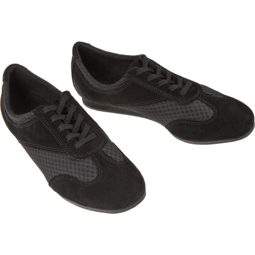 Diamant Mulheres Sapatos de dança 183-435-577-V - Camurça Preto - 1 cm