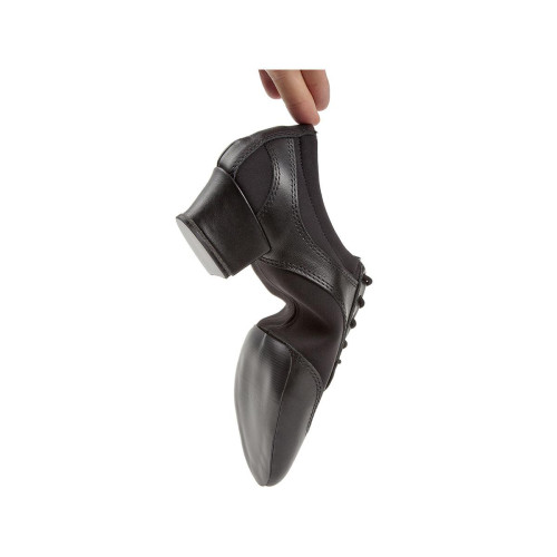 Diamant Mulheres VarioPro Sapatos instrutor de dança 188-234-588-V - Pele/Neopreno Preta - 3,7 cm