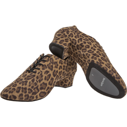Diamant Mujeres Zapatos de Baile 189-134-597 - Microfibra Leopardo - 3,7 cm