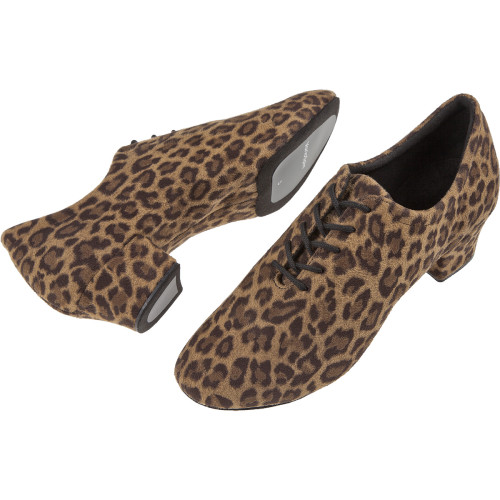 Diamant Women´s dance shoes 189-134-597 - Microfibre Leopard - 3,7 cm