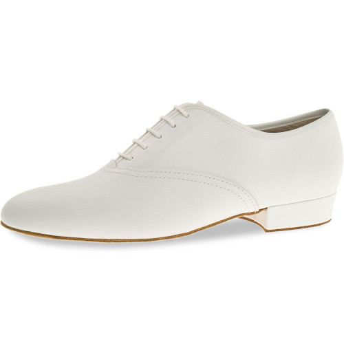 Diamant Hombres Zapatos de Baile 078-075-033-A - Cuero Blanco  [UK 9,5]