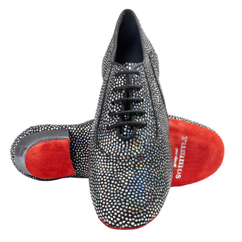 Rummos Dames Practice Schoenen R377 - Leer/Nubuck Zwart Glitter - Normal - 45 Cuban - EUR 39