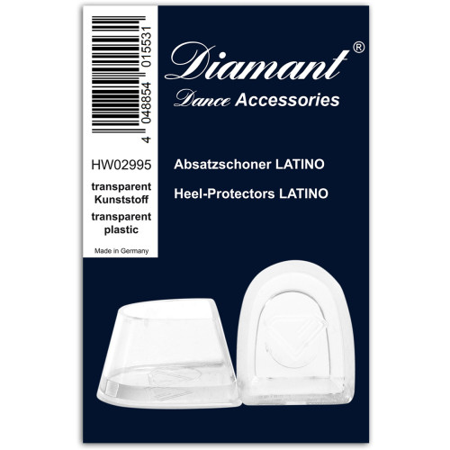 Diamanttezioni Tacco Latino [Trasparente - 5 Paia]