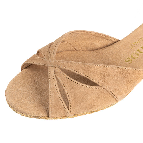 Rummos Dames Dansschoenen Lola - Nubuck LigBruin - Medium (Normaal) - 20 Blok - EUR 38