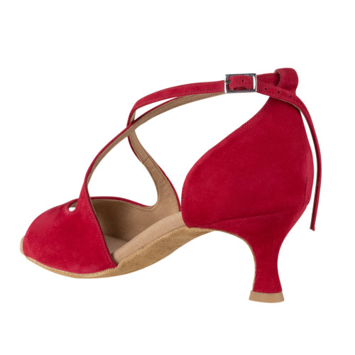 Rummos Women´s dance shoes R545 - Nubuck Red - Normal - 50R Flare - EUR 39