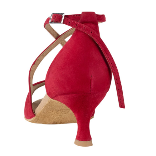 Rummos Women´s dance shoes R545 - Nubuck Red - Normal - 50R Flare - EUR 39