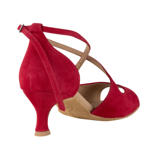 Rummos Women´s dance shoes R545 - Nubuck Red - Normal - 50R Flare - EUR 39