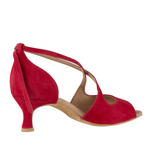 Rummos Women´s dance shoes R545 - Nubuck Red - Normal - 50R Flare - EUR 39