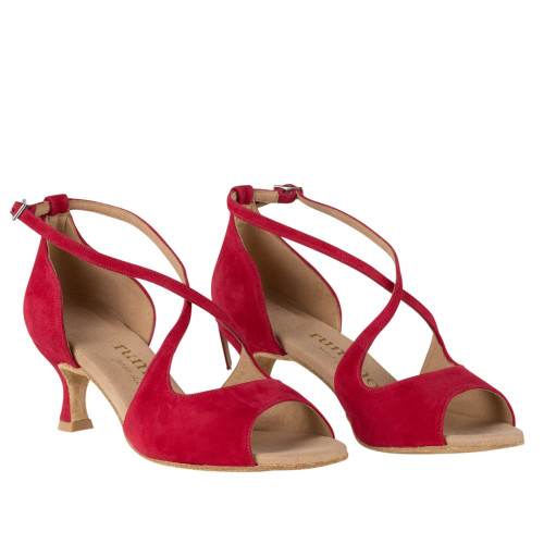 Rummos Women´s dance shoes R545 - Nubuck Red - Normal - 50R Flare - EUR 39