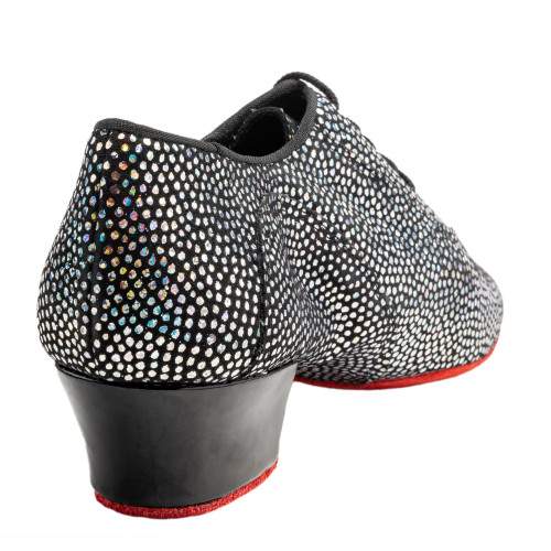 Rummos Damen Trainerschuhe R377 - Leder/Nubuck Schwarz Glitzer - Normal - 45 Cuban - EUR 38.5