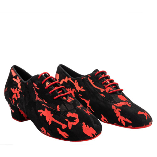 Rummos Damen Trainerschuhe R377 - Leder/Nubuck Schwarz/Rot - Normal - 45 Cuban - EUR 40,5