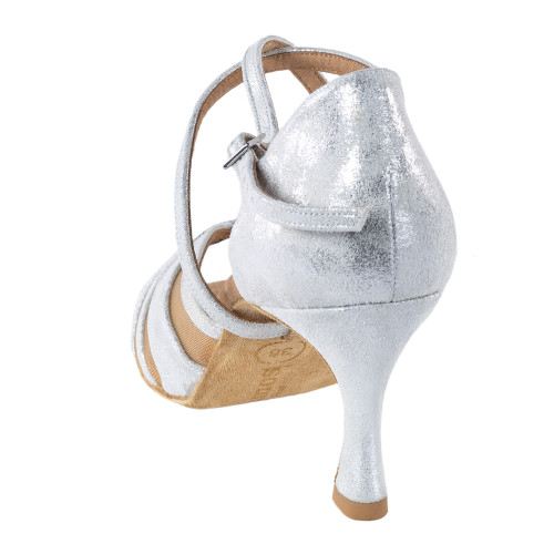 Rummos Donne Scarpe da Ballo R530 - Pelle Argento Cuarzo - Medium (Normale) - 60R Flare - EUR 38