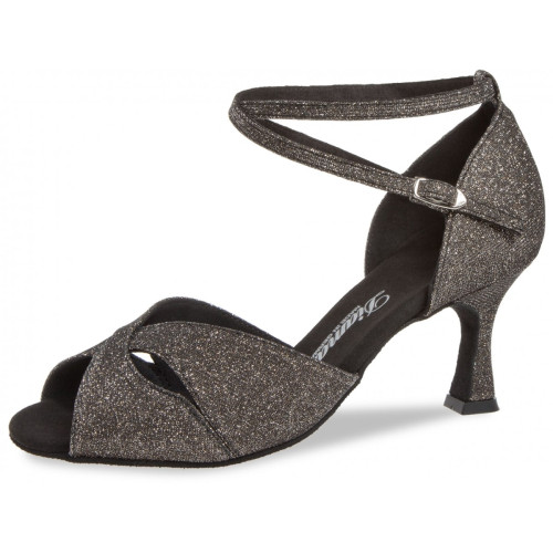 Diamant Mulheres Sapatos de dança 181-087-510 - Brocado Bronze - 6,5 cm Flare  - Größe: UK 5,5