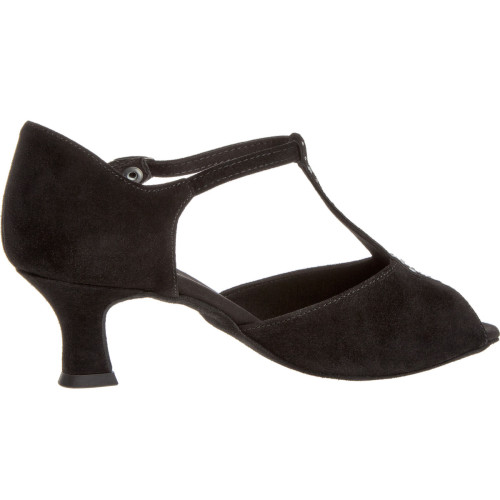 Diamant Femmes Chaussures de Danse 010-064-101 - Suède Noir - 5 cm