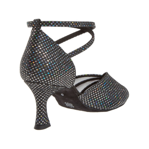 Diamant Damen Tanzschuhe 020-087-183 - Textil/Mesh - 6,5 cm Flare  - Größe: UK 4,5