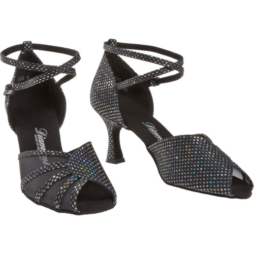 Diamant Damen Tanzschuhe 020-087-183 - Textil/Mesh - 6,5 cm Flare  - Größe: UK 4,5