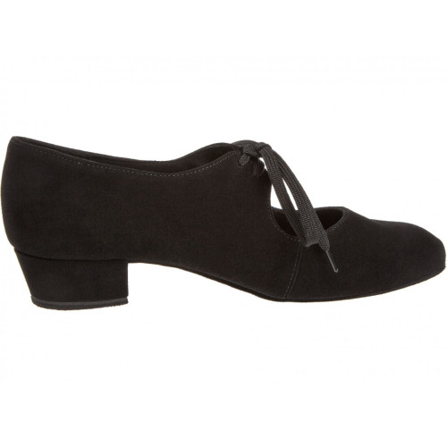 Diamant Femmes Chaussures de Danse 057-029-001 - Suède Noir - 2,8 cm Bloque  - Größe: UK 5