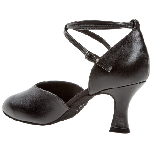 Diamant Mulheres Sapatos de Dança 058-080-034 - Pele Preto - 6,5 cm Latino [UK 3]