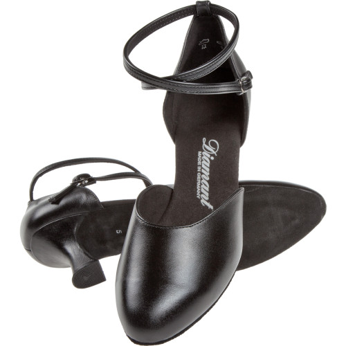 Diamant Femmes Chaussures de Danse 058-080-034 - Cuir Noir - 6,5 cm Latino [UK 6]