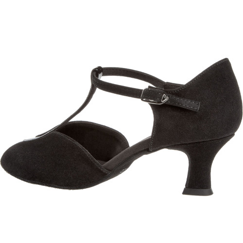 Diamant Femmes Chaussures de Danse 068-069-008 - Suède Noir  - Größe: UK 4,5