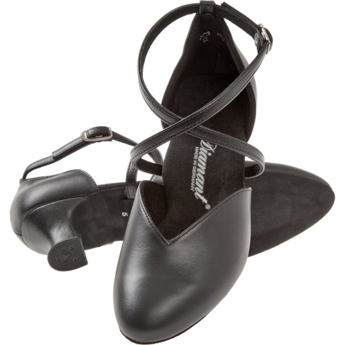 Diamant Femmes Chaussures de Danse 107-013-034 - Cuir Noir - 4,2 cm Spanish  - Größe: UK 7