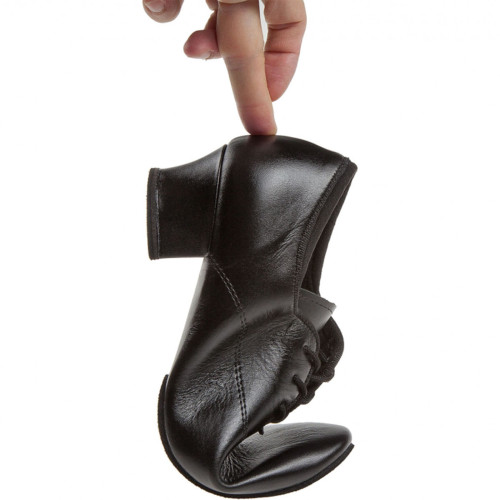Diamant Mujeres Zapatos de Práctica 185-234-560-A - Cuero Negro - 3,7 cm Cuban - Geteilte Sohle  - Größe: UK 3