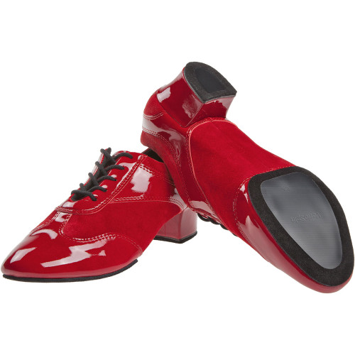 Diamant Femmes VarioPro Chaussures d'entraînement 188-134-589 - Cuir velours/vernis Rouge - 3,7 cm