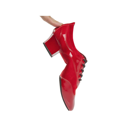 Diamant Mulheres VarioPro Sapatos instrutor de dança 188-134-589 - Camurça/laca Vermelho - 3,7 cm