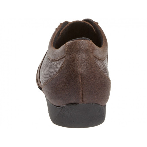 Diamant Mens Ballroom Sneakers 133-225-489 - Leather Brown - Wide - Wedge heel  - Größe: UK 8